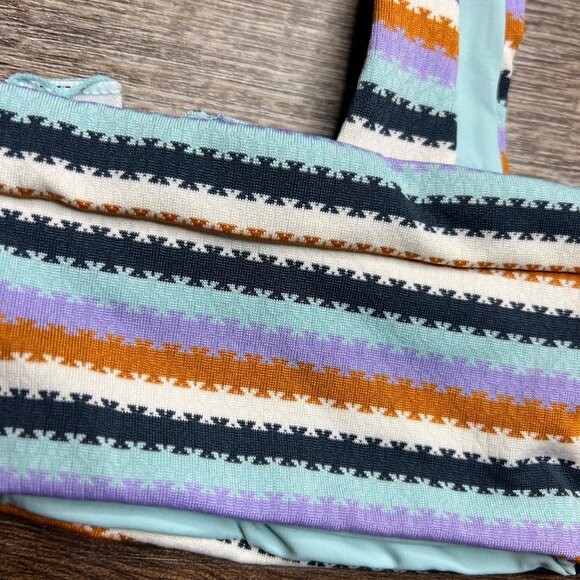 L*Space Lee Lee Bralette Bikini Top Size S Over The Moon Stripe NWT - Picture 9 of 9